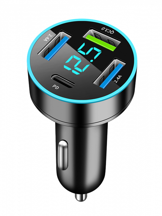 TDS TS-CAU71A ЗУ авто USB (QC3.0 + PD20W,3000mA + USB)